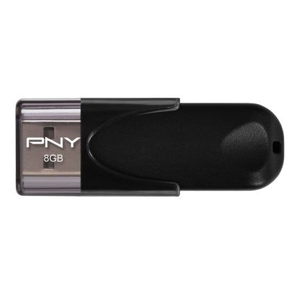 Pendrive PNY 8GB USB2.0 ATTACHE4 FD8GBATT4-EF 8GB USB 2.0 černý