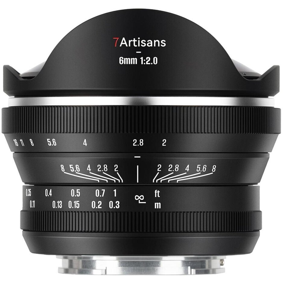 7artisans 6mm f/2.0 manuális halszem objektív (Sony-E) APS-C (6F2B-E) (SEVSOC022)
