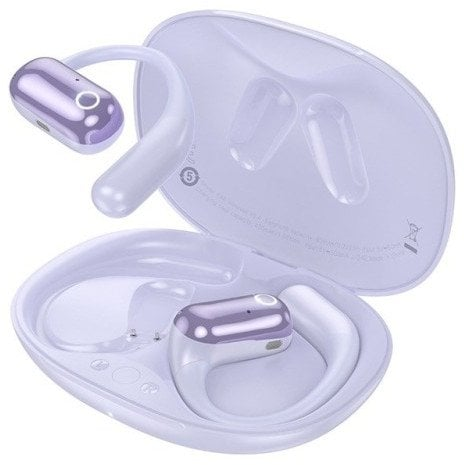 HOCO EA6 Bluetooth Fülhallgató Headset Töltőtokban - Lila (EA6 purple)
