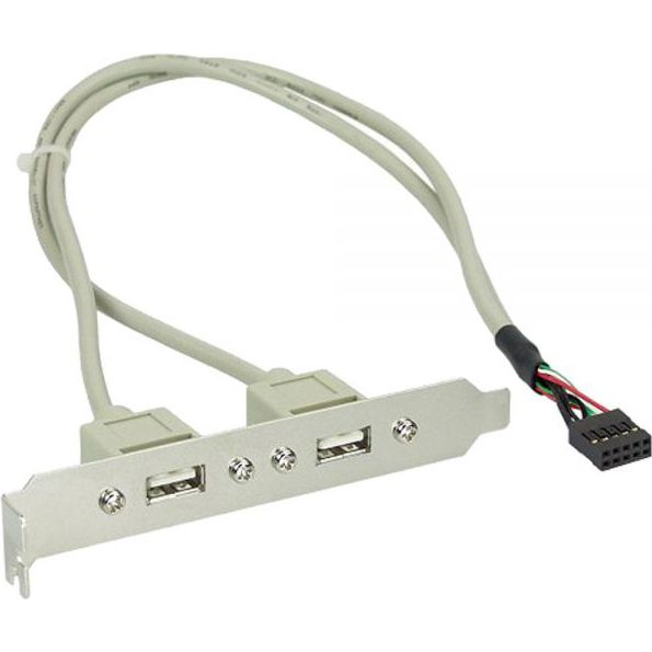 Bracket Con Dos Salidas Usb 2.0