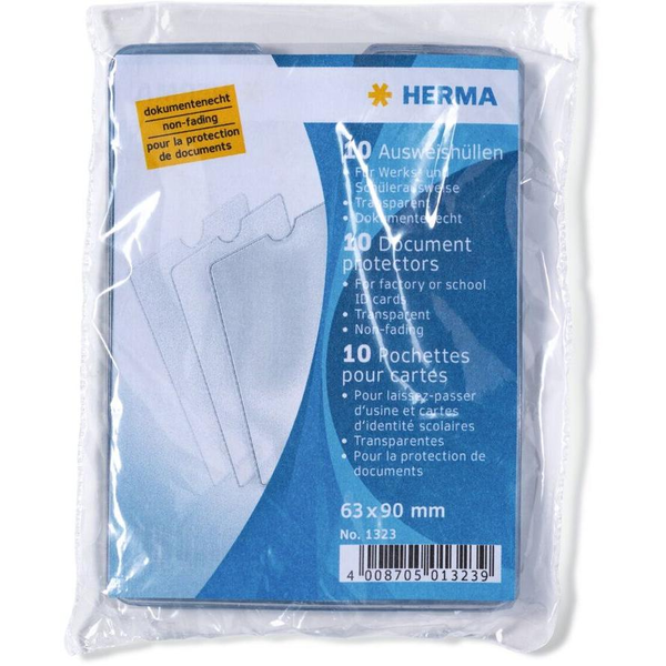 HERMA Ausweishüllen Set 63x90 10 Stück