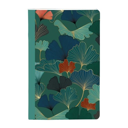 Clairefontaine Jegyzetfüzet  Gaia kék 9x14 cm, 48 lapos, vonalas, vegyes minta (116241C)