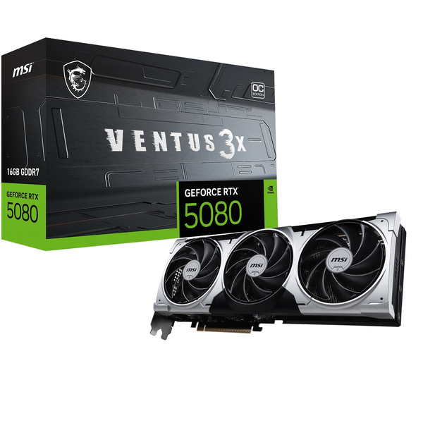 MSI GeForce RTX 5080 16GB GDDR7 Ventus 3X OC Plus Videókártya