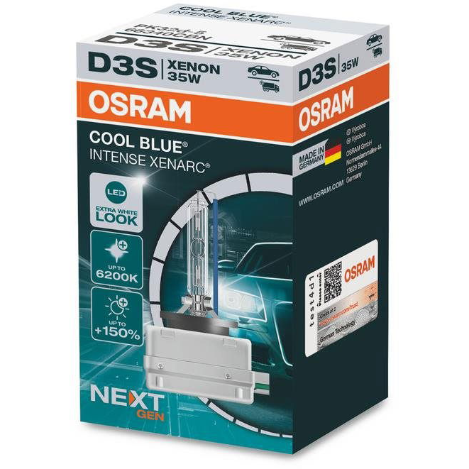 OSRAM Xenarc CBI Next Generation, D3S, 35W, 12/24V, PK32d-5 (66340CBN)