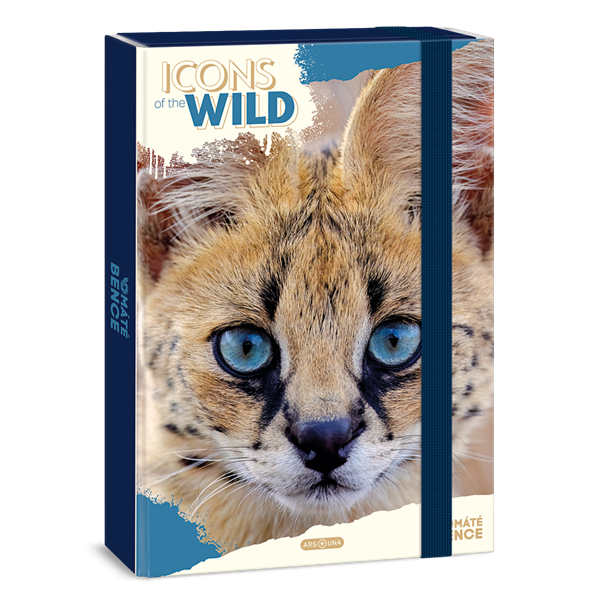 Ars Una Icons of the Wild-Serval 25 (5503) A4 füzetbox (50855032)