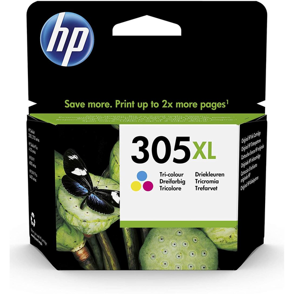 HP 305XL High Yield Tri-color Original Ink Cartridge inkoustová náplň 1 kusů Vysoká (XL) výtěžnost Azurová, Purpurová, Žlutá