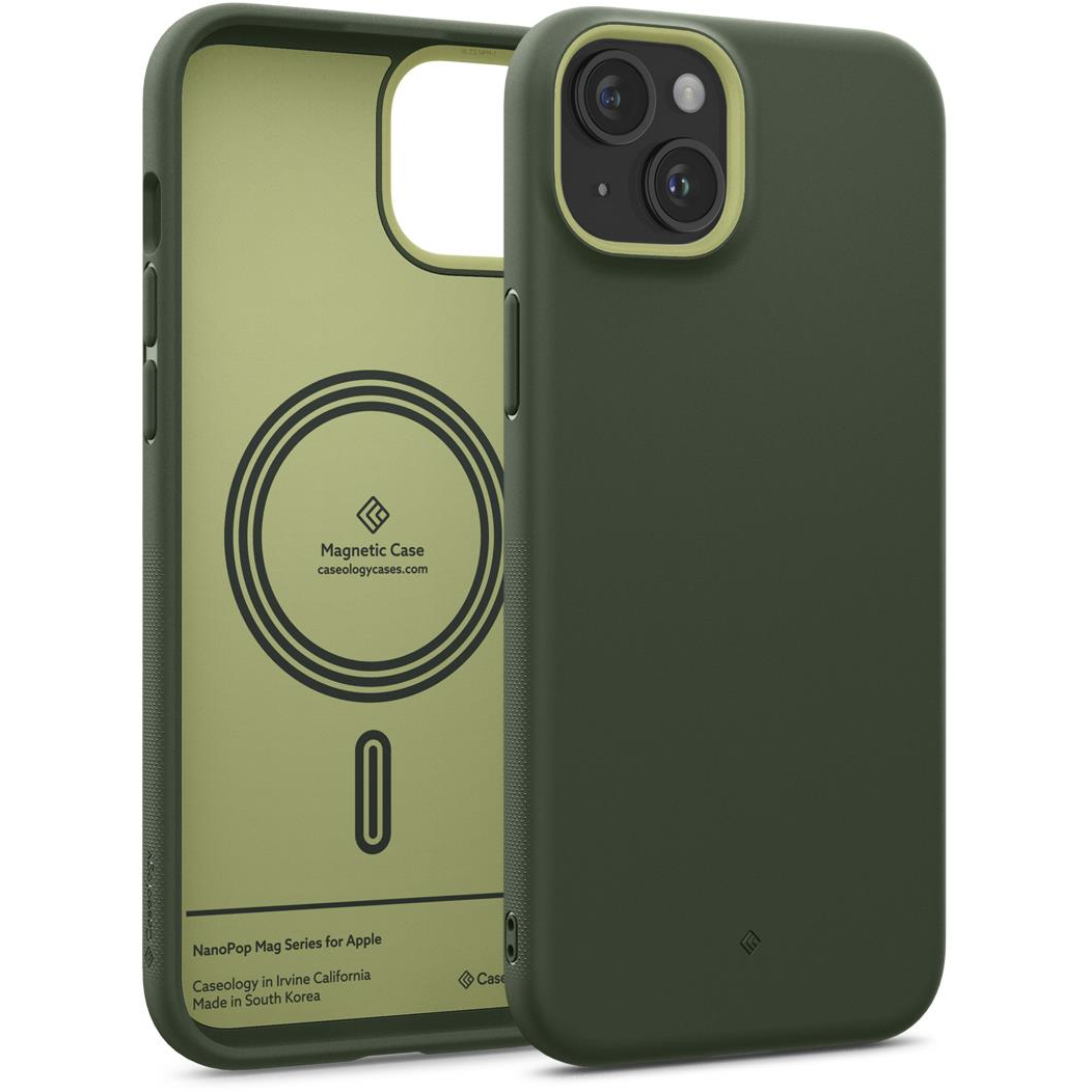 Spigen iPhone 15 Caseology Nano Pop MagSafe Avo Green tok (ACS06823)