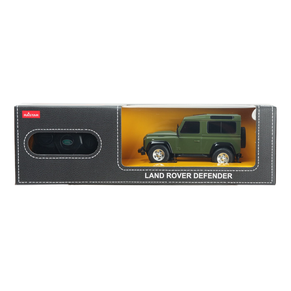 GREEN LAND ROVER DEFENDER REMOTE CONTROL CAR WITH SCALE 1 TO 24