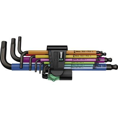 SADA IMBUSOVÉ KLÍČE IMBUSY S KULIČKOU 1,5-10MM HEX-PLUS WERA MULTICOLOUR