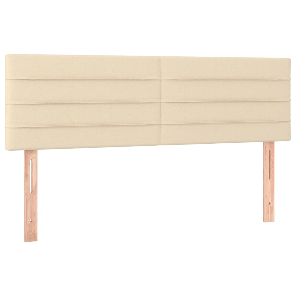 2 db krémszínű szövet fejtámla 72 x 5 x 78/88 cm (346149)