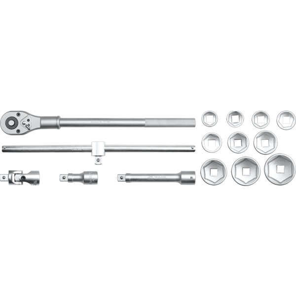 YATO Dugókulcs klt. 15 részes 3/4 col 30-60-ig CrV. (YT-1334)