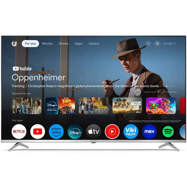 Televízió Sharp 55GP6460E 55" QLED 4K UHD Google TV HDR Bluetooth