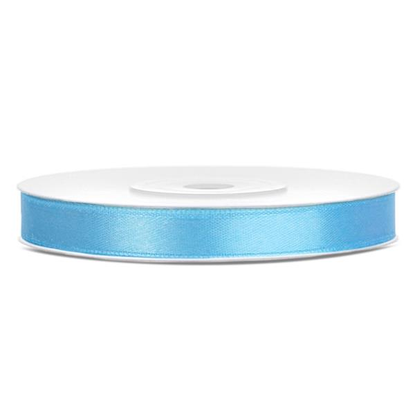 Szatén szalag 6mm - Világoskék 27m (TS6-011)