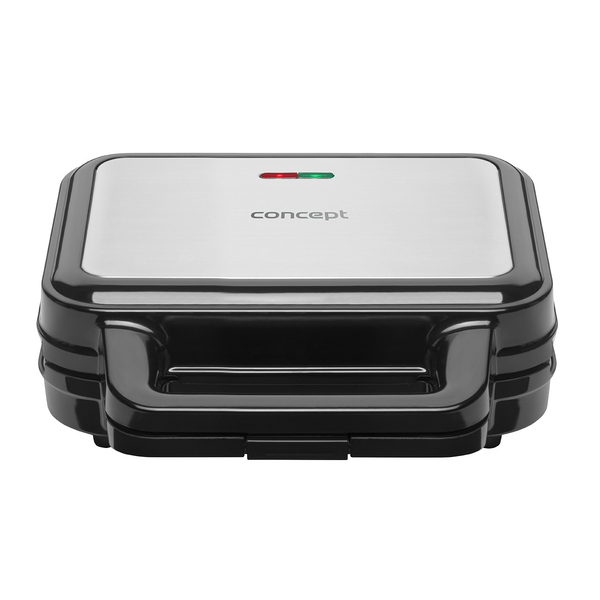 Sandwich-maker Concept SV3070, 900 W, 4 in 1,XXL, 4 seturi de placi interschimbabile , placi cu suprafata anti-aderenta, Negru-Inox