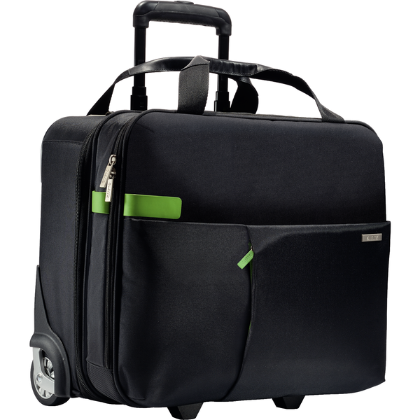 Leitz 60590095 bagage Zwart 25 l Leer, Metaal, Polyester