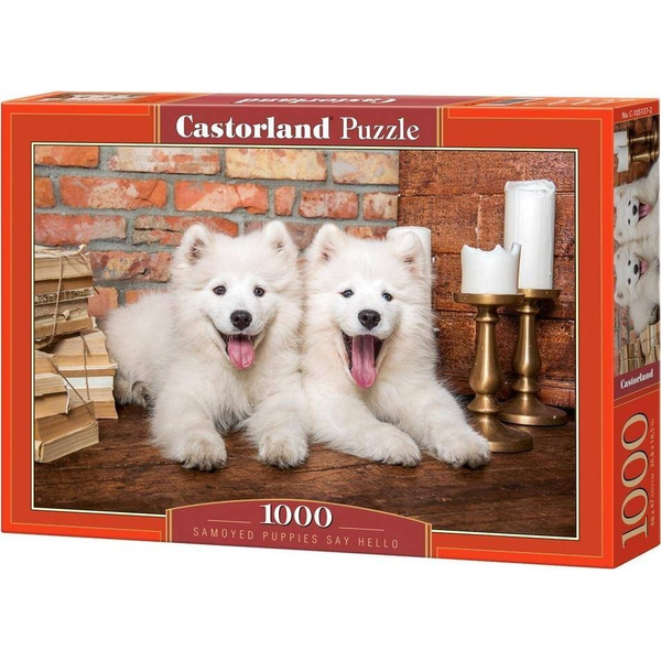 Castorland Puzzle 1000 Samoyed Puppies Say Hello CASTOR