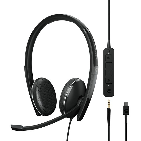 EPOS ADAPT 165T USB-C II кабелна слушалка с микрофон, черна