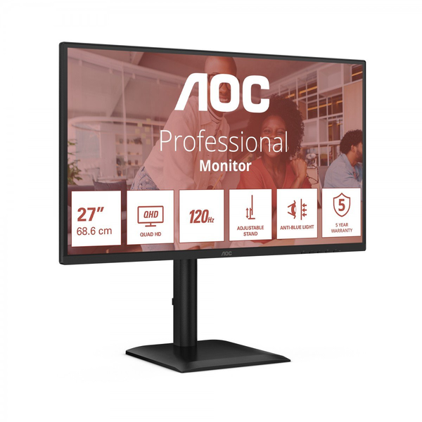 AOC E4 Q27E4CV 27-инчов QHD IPS монитор 2560x1440