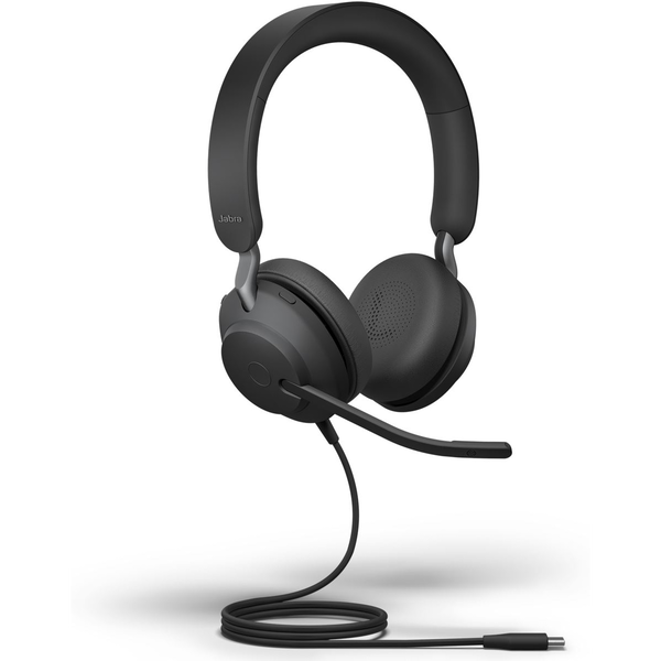 Jabra Evolve2 40 SE Headset Ledningsført Opkald/musik USB Type-C Sort