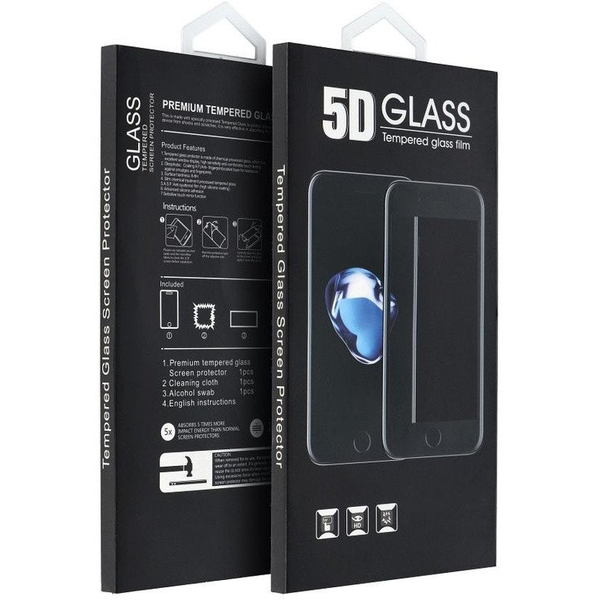 5D Full Glue Tempered Glass - do iPhone 17 Pro czarny standard