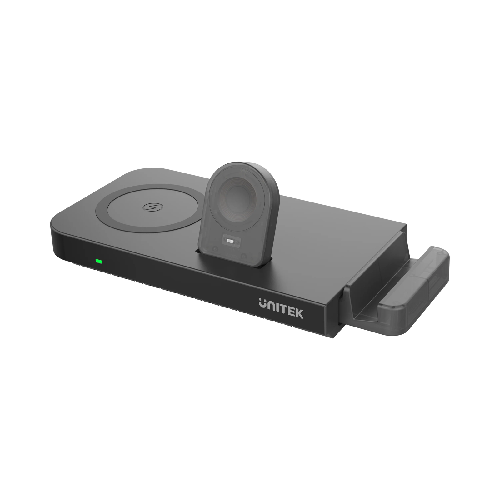 Unitek P1222B 5in1 Vezeték nélküli töltő - Fekete (48W) (P1222B)