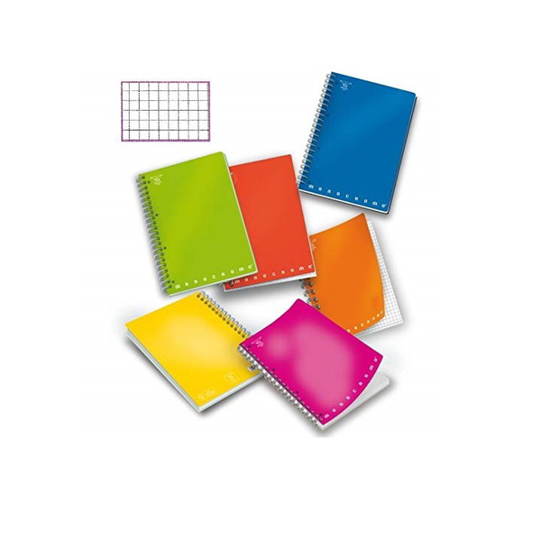 Тетрадка Pigna monocromo a4 70 страници на карирана спирала