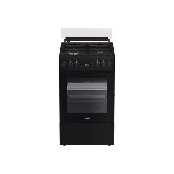 Whirlpool W5G8LMSWTB Szabadonálló tűzhely Elektromos Gáz Fekete