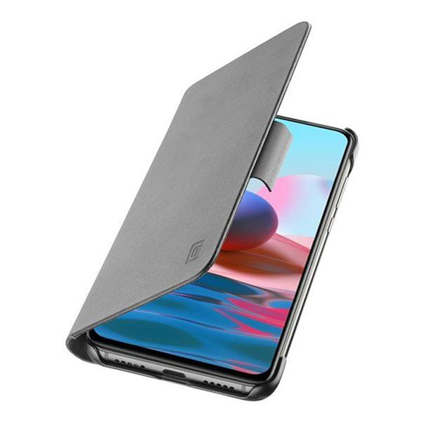 CELLULARLINE BOOK tok álló, bőr hatású (FLIP, oldalra nyíló, bankkártya tartó) FEKETE [Xiaomi Redmi Note 10 5G (Poco M3 Pro 5G)] (BOOK3XIAOREN105GK)