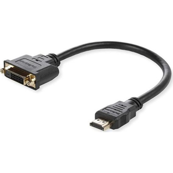 Adapter AV MicroConnect HDMI - DVI-D czarny (Adapter HDMI -  DVI M/F, 15CM)