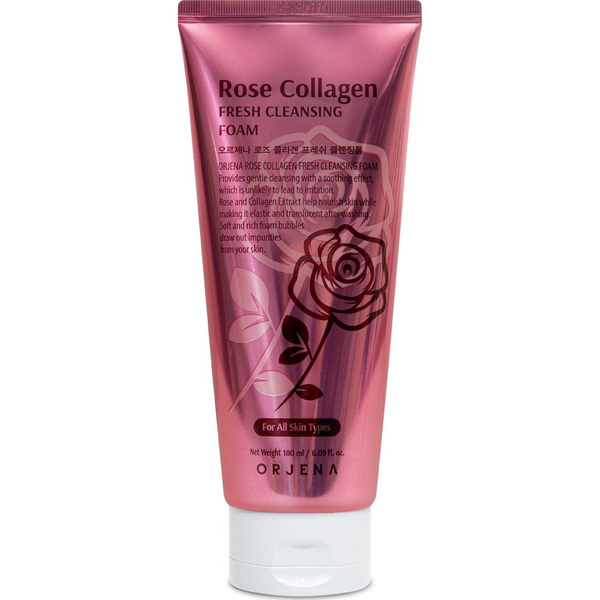Orjena Rose Collagen Pianka do mycia twarzy 180ml