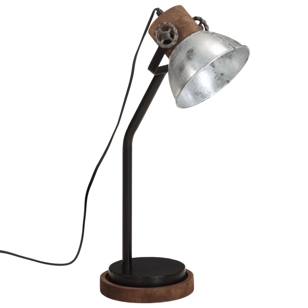 vintage ezüst asztali lámpa 25 W 18x18x60 cm E27 (371949)