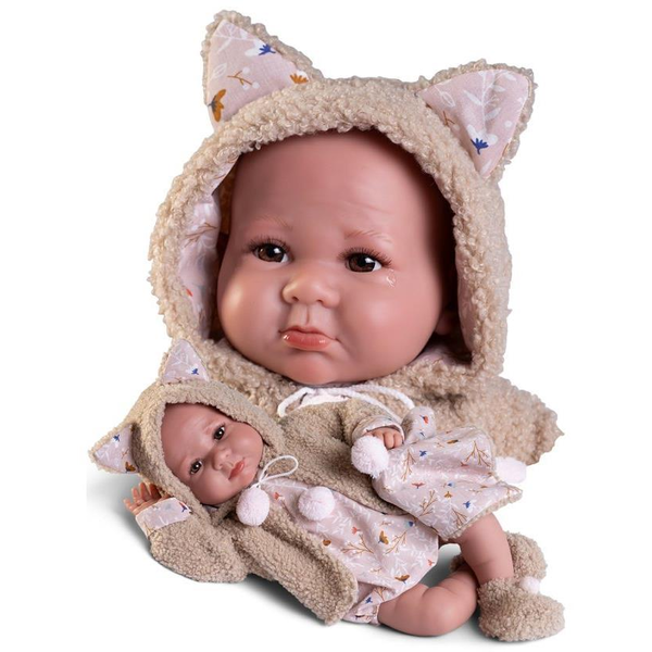 Antonio Juan 33362 Luca - valósághű baba puha szövettesttel - 42 cm
