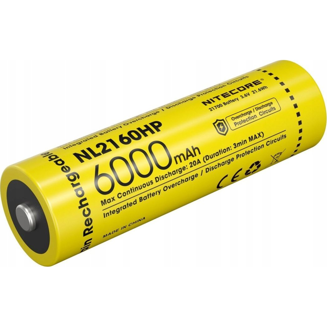 Nitecore Kellék Akkumulátor, 21700 NL2160HP 6000mAh 3,6V B1 (NITNL2160HP)