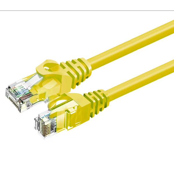 ZOY Kabel Sieciowy Ethernet Cat. 6a UTP CCA Żółty 0,25m ZCR025Y