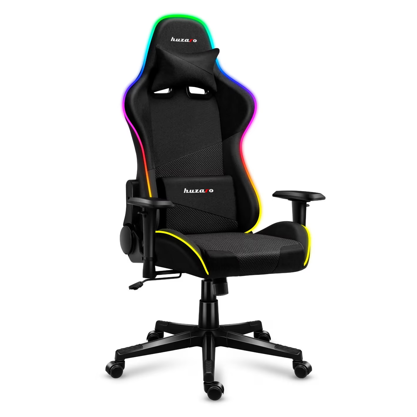 Huzaro Force 6.2 RGB Gamer szék - Fekete (HZ-FORCE 6.2 BLACK RGB)