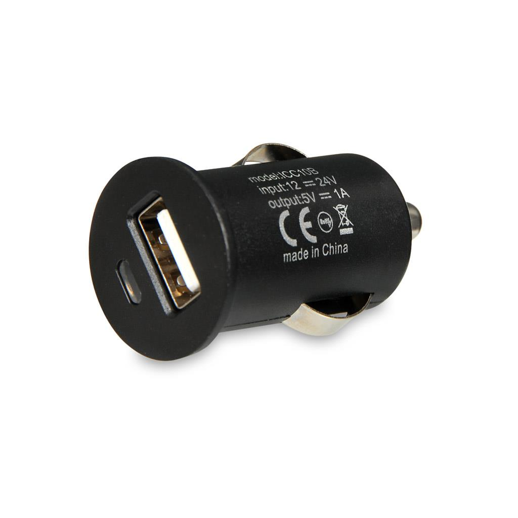 iBox C-10 Autós USB töltő 1A Fekete (ICC10B)