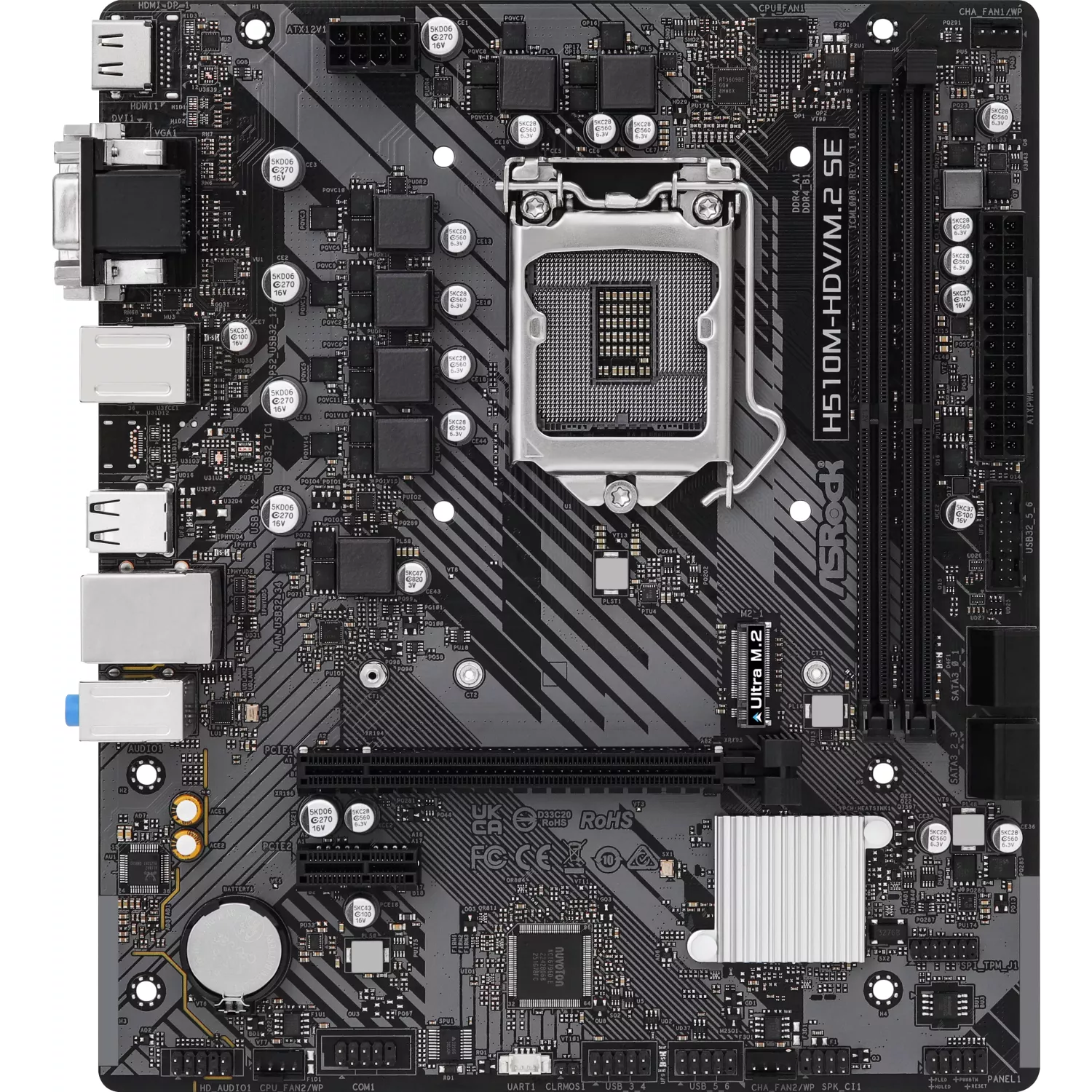 MB ASRock Intel 1200 H510M-HDV/M.2 SE