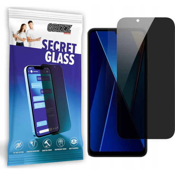  GrizzGlass Szkło prywatyzujące GrizzGlass SecretGlass do Xiaomi Poco C65