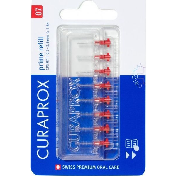 Curaprox CPS 07 Prime Utántöltő Fogköztisztító Kefe 8 db