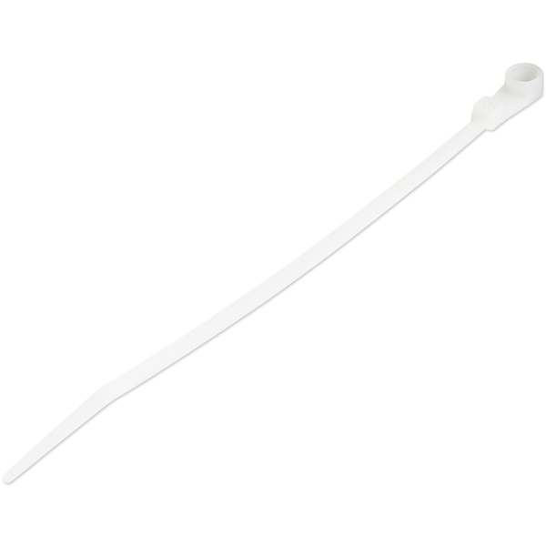 StarTech.com CBMZTS10N6 kabelbinder Losmaakbare kabelbinder Nylon, Kunststof Wit 100 stuk(s)