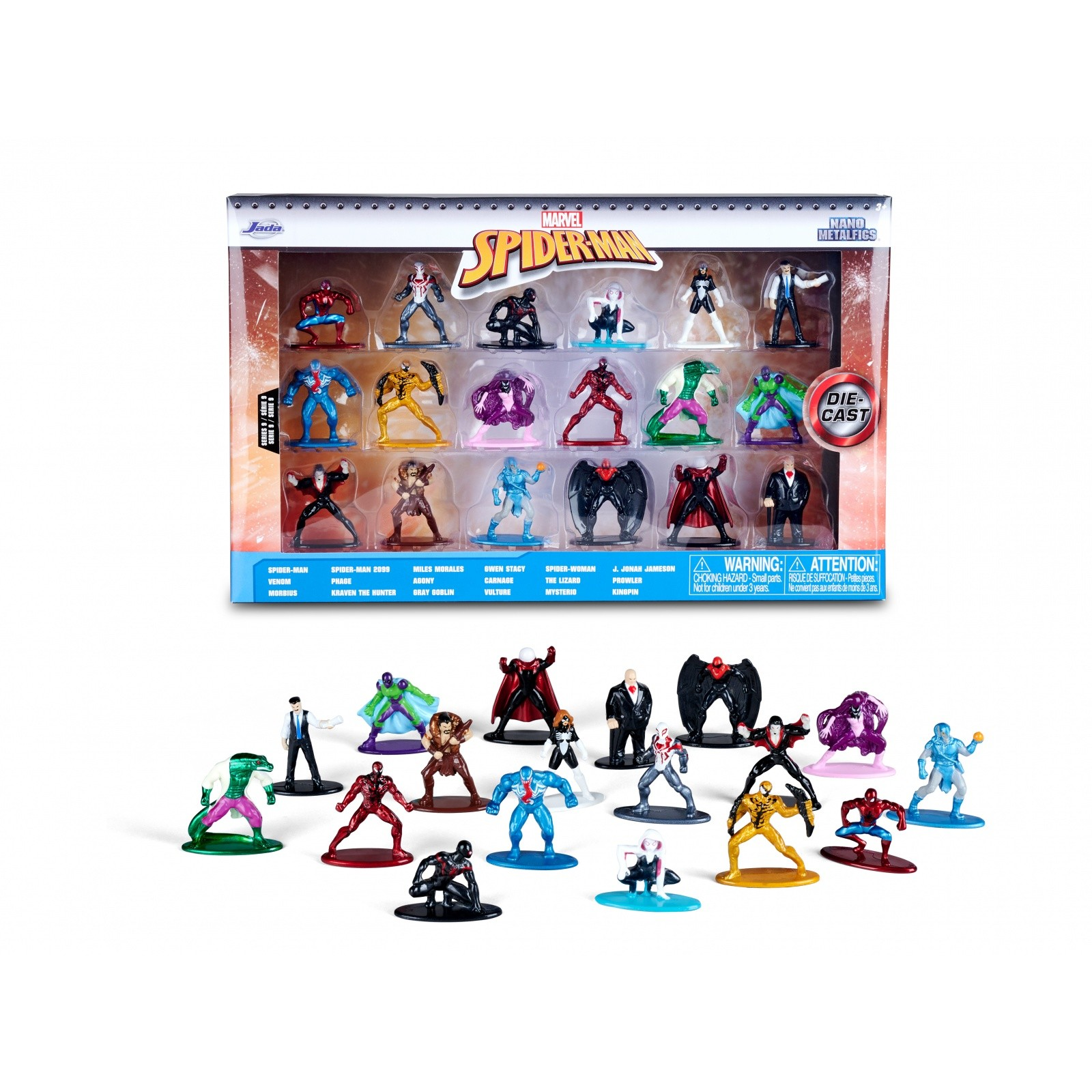 Jada Toys Spider Man figura készlet - 18 darabos (253225031)