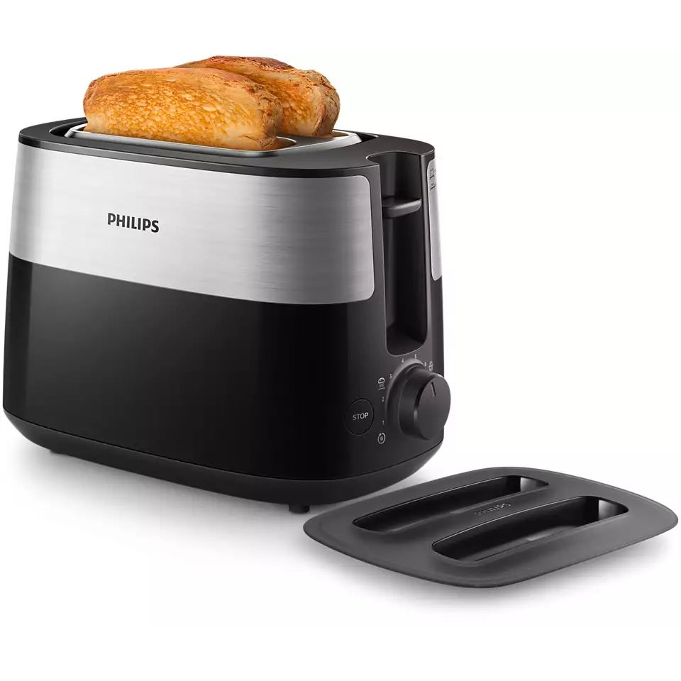 Philips Daily Collection HD2517/90 hriankovač 8 2 krajcov 830 W Čierna, Strieborná (HD2517/90)