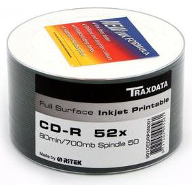 Traxdata CD-R 700 MB 52x 50 sztuk (901CK5VINYLIW)