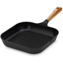 Грил тиган Natur, Gerlach, Алуминий, Керамично незалепващо покритие, 24 см, Черен / Кафяв