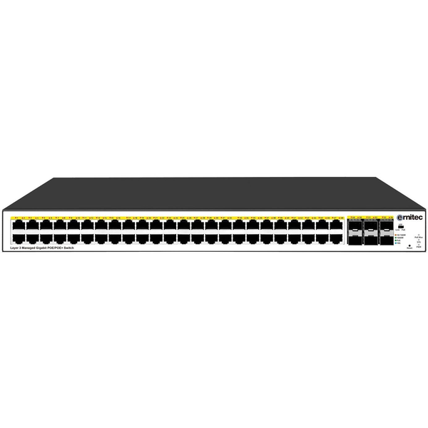 Ernitec ELECTRA-M248-1GB-900W netwerk-switch Managed L3 Gigabit Ethernet (10/100/1000) Power over Ethernet (PoE) Zwart