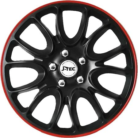 Jacky Auto 16"-os Hero GTR dísztárcsa szett fekete-piros (4db) (JACKY16175)