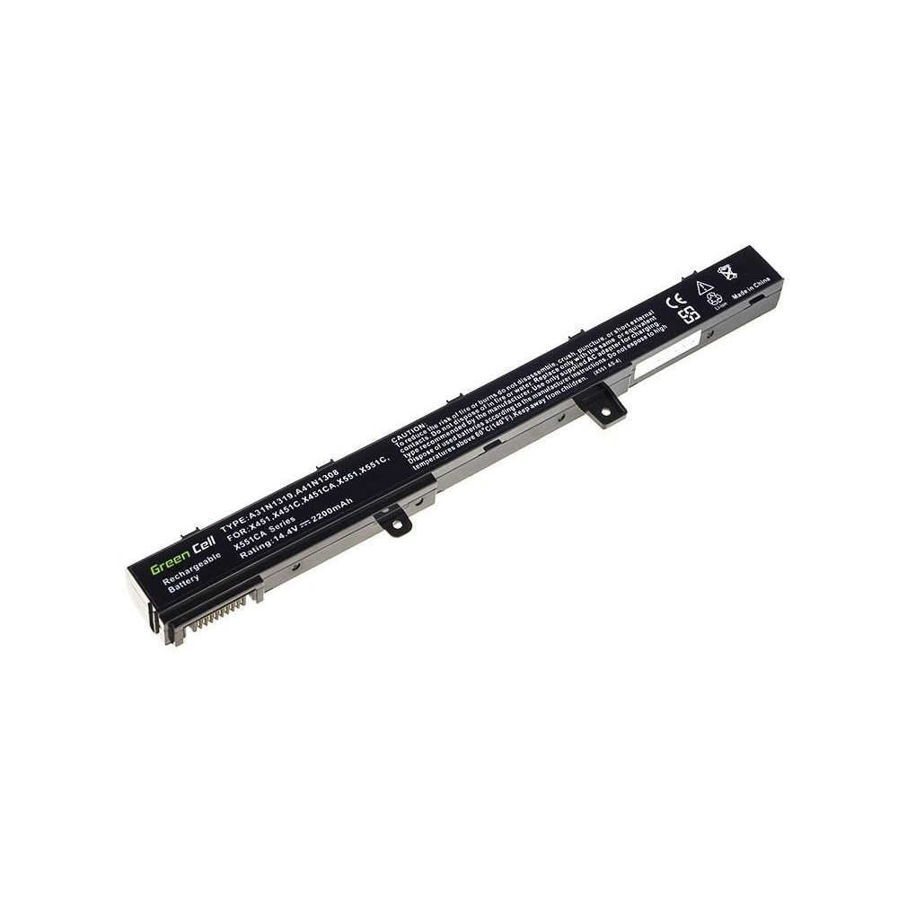 Green Cell akkumulátor A31N1319 / A41N1308 Asus 14.8V 2200mAH (AS75) (g c-AS75)