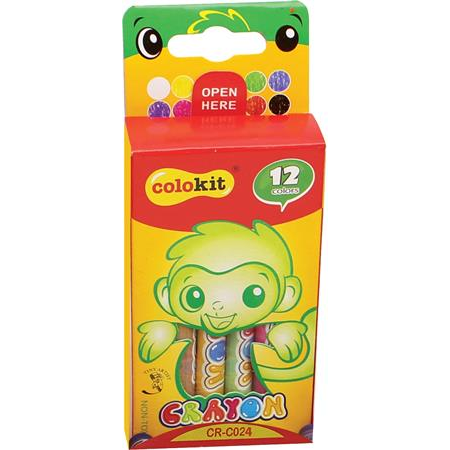 Flexoffice Colokit Zsírkréta 12 különböző szín (12 db) (OW-2419/OW-2379)