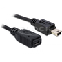 Delock DL82667 USB 2.0 mini-B hosszabbító kábel apa-anya 1 m