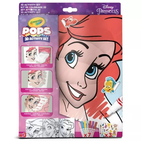 Crayola POPs: 3D foglalkoztató - Disney hercegnők (04-0743) (04-0743)